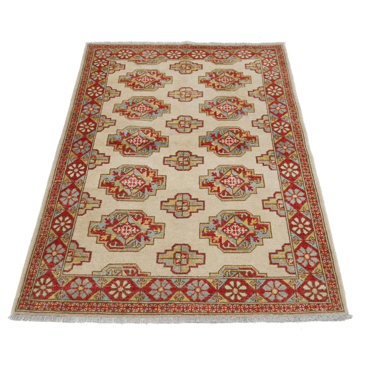 Revival 3x5 Handmade Double Knotted Washable Wool Rug - Colorful