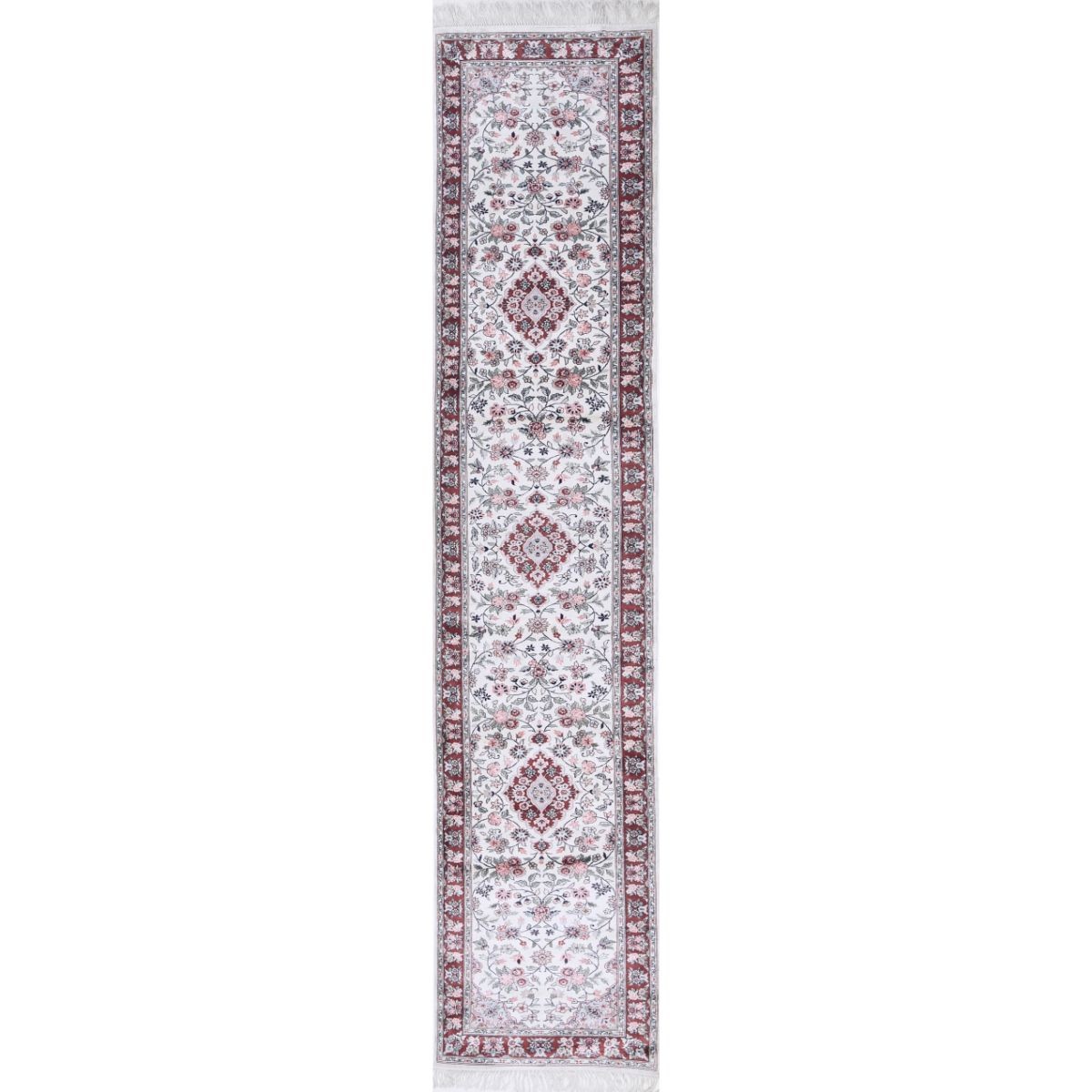 Legacy 3x14 Handmade Double Knotted Washable Art Silk Runner - Colorful