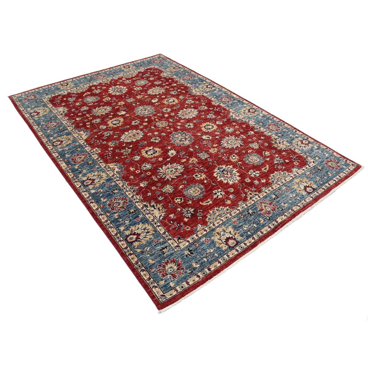 Ziegler 6x8 Handmade Double Knotted Washable Wool Rug - Colorful