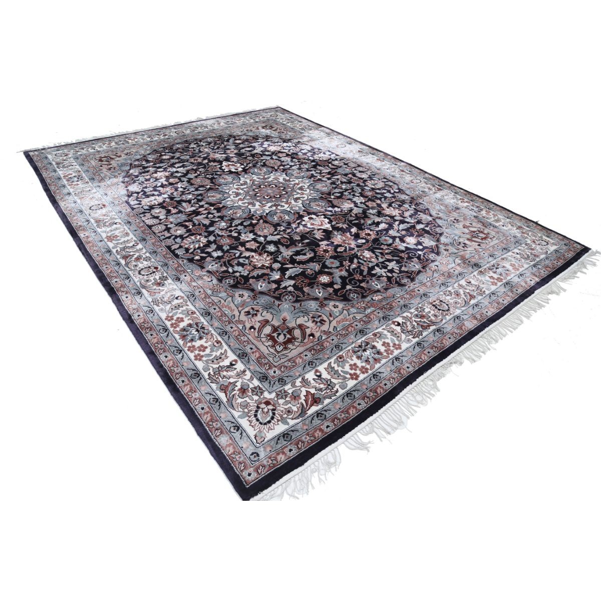 Legacy 9x12 Handmade Double Knotted Washable Art Silk Rug - Colorful