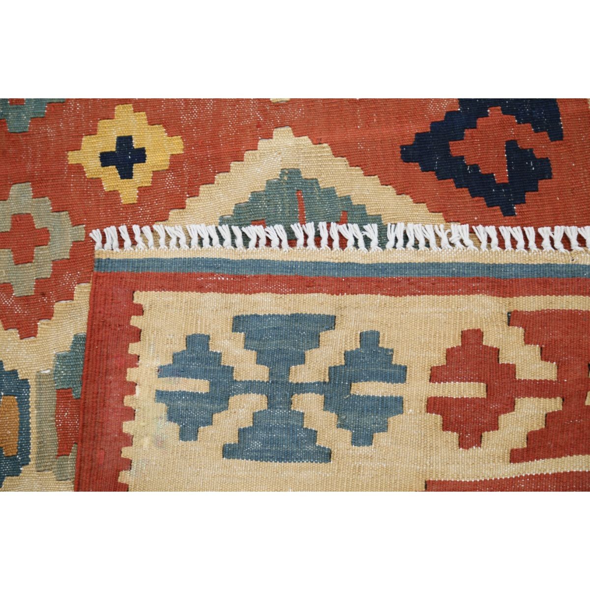 Kafkaas 5x7 Hand Woven Washable Wool Rug - Soft Hues