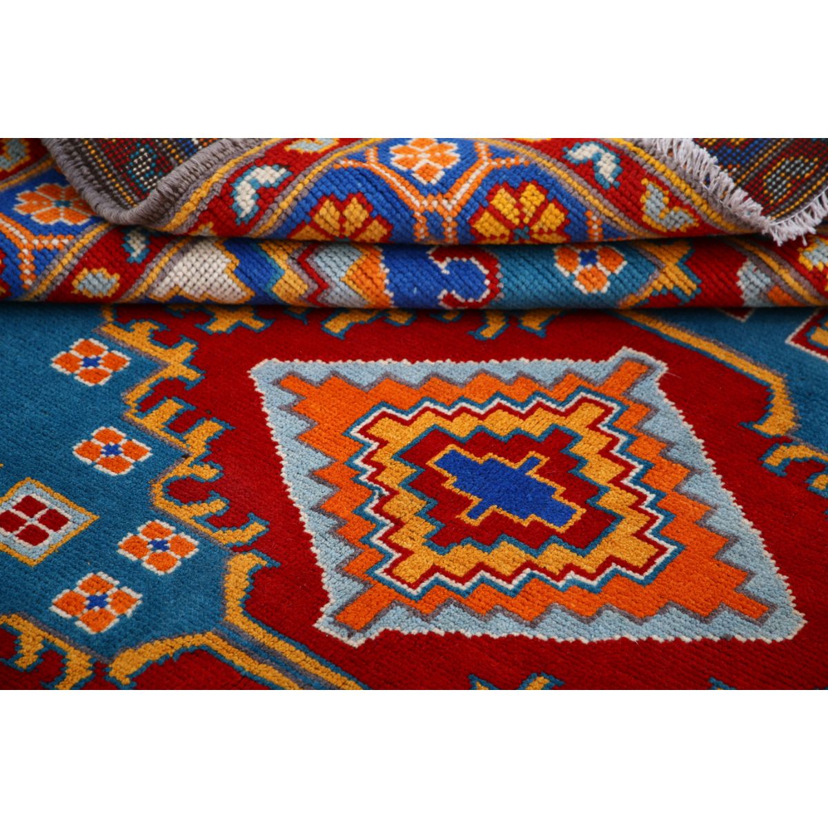Revival 6x8 Handmade Double Knotted Washable Wool Rug - Colorful