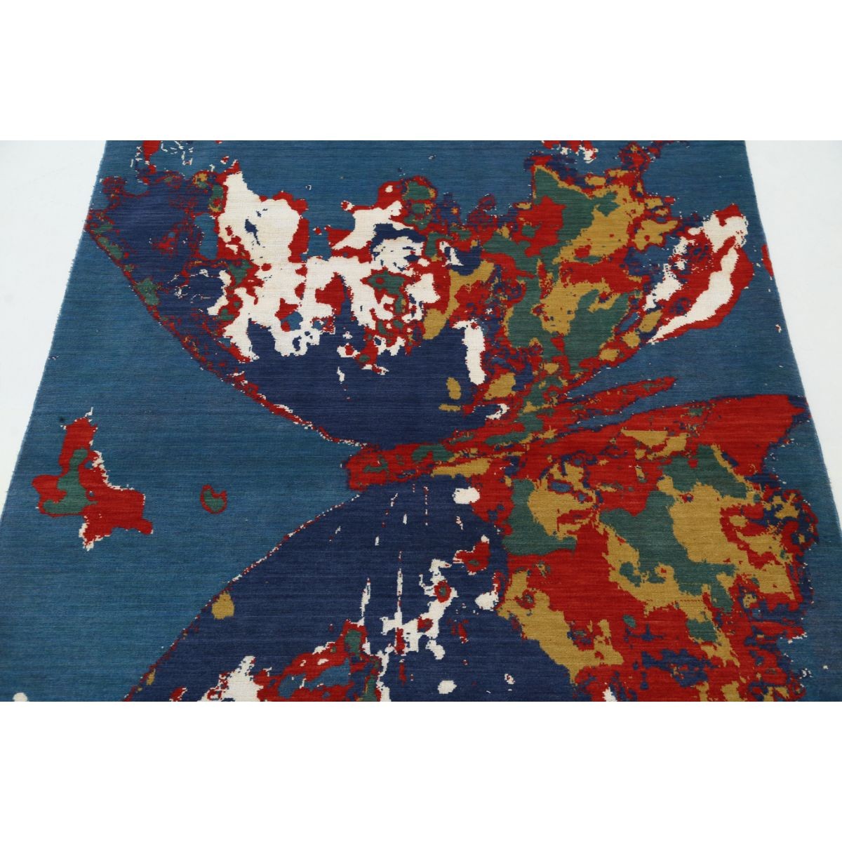 Dhanak 4x6 Machine-Made Washable Wool Rug - Colorful