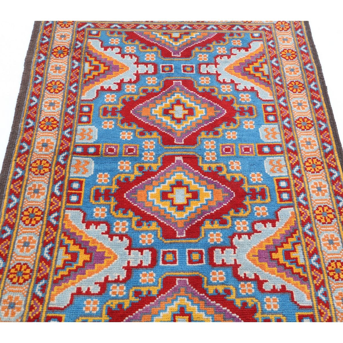 Revival 3x5 Handmade Double Knotted Washable Wool Rug - Colorful