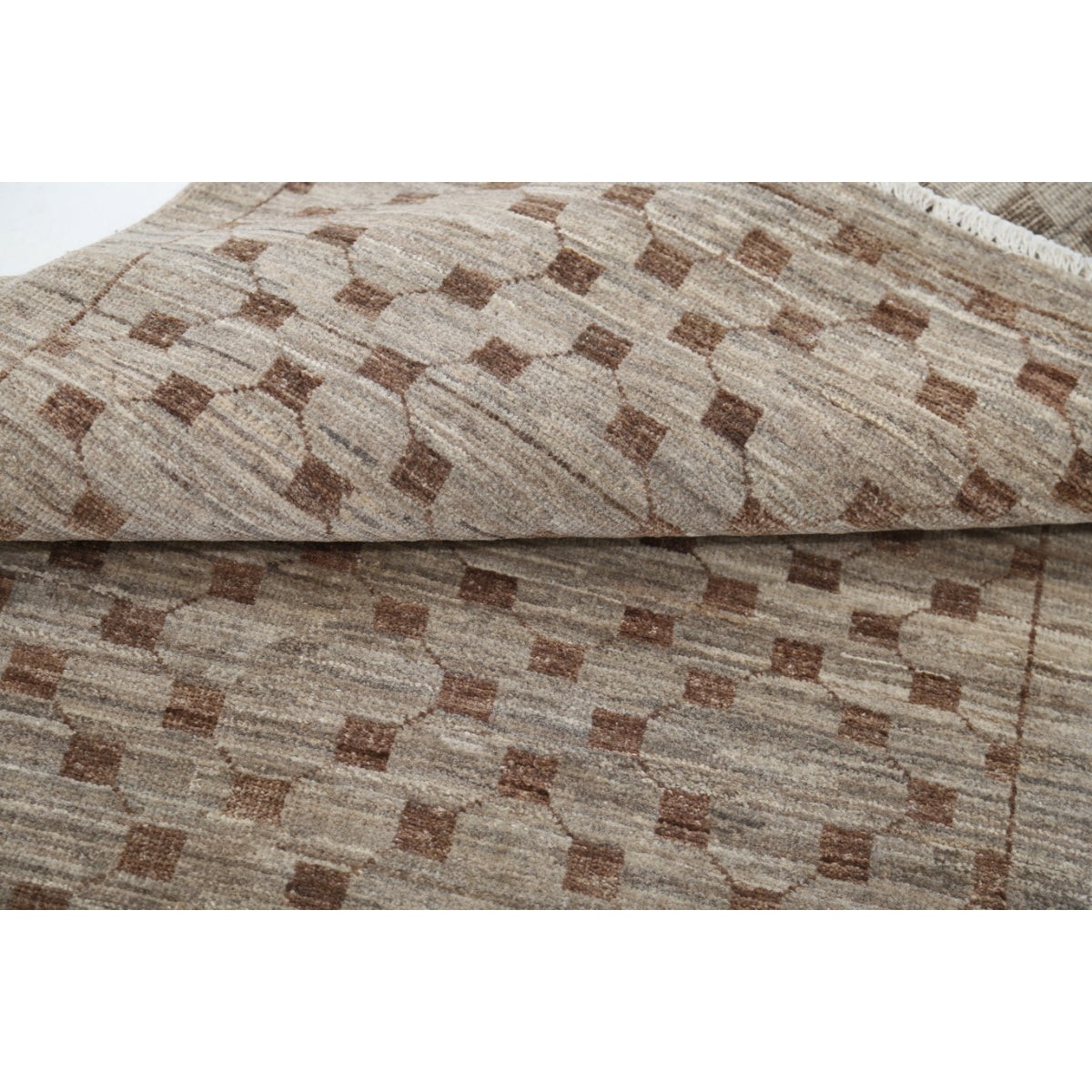 Modcar 3x4 Handmade Double Knotted Washable Wool Rug - Colorful