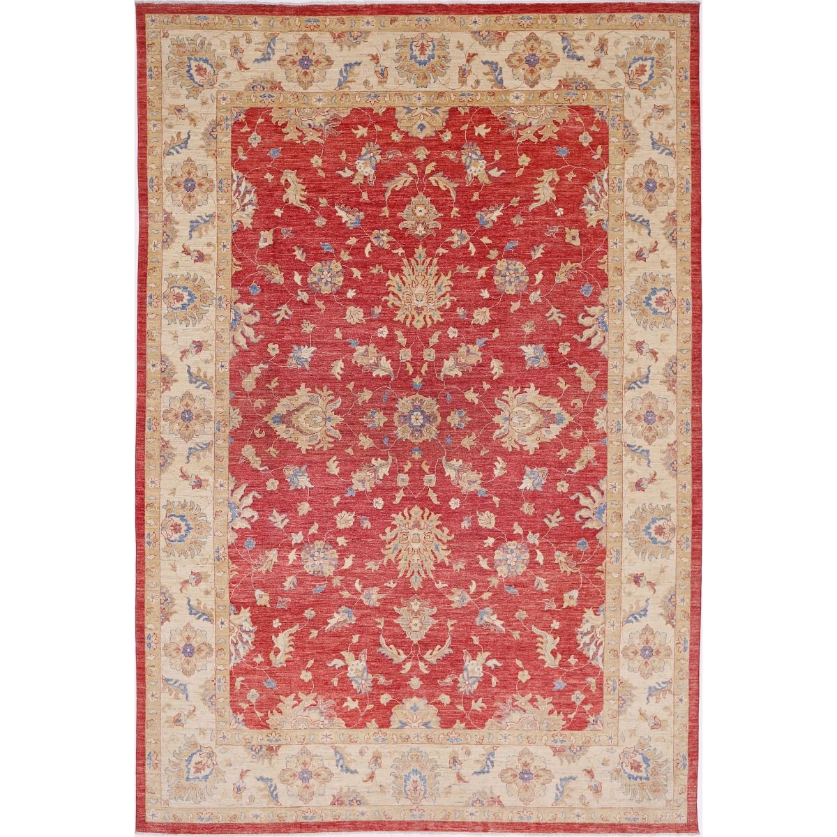 Ziegler 10x14 Handmade Double Knotted Washable Wool Rug - Colorful