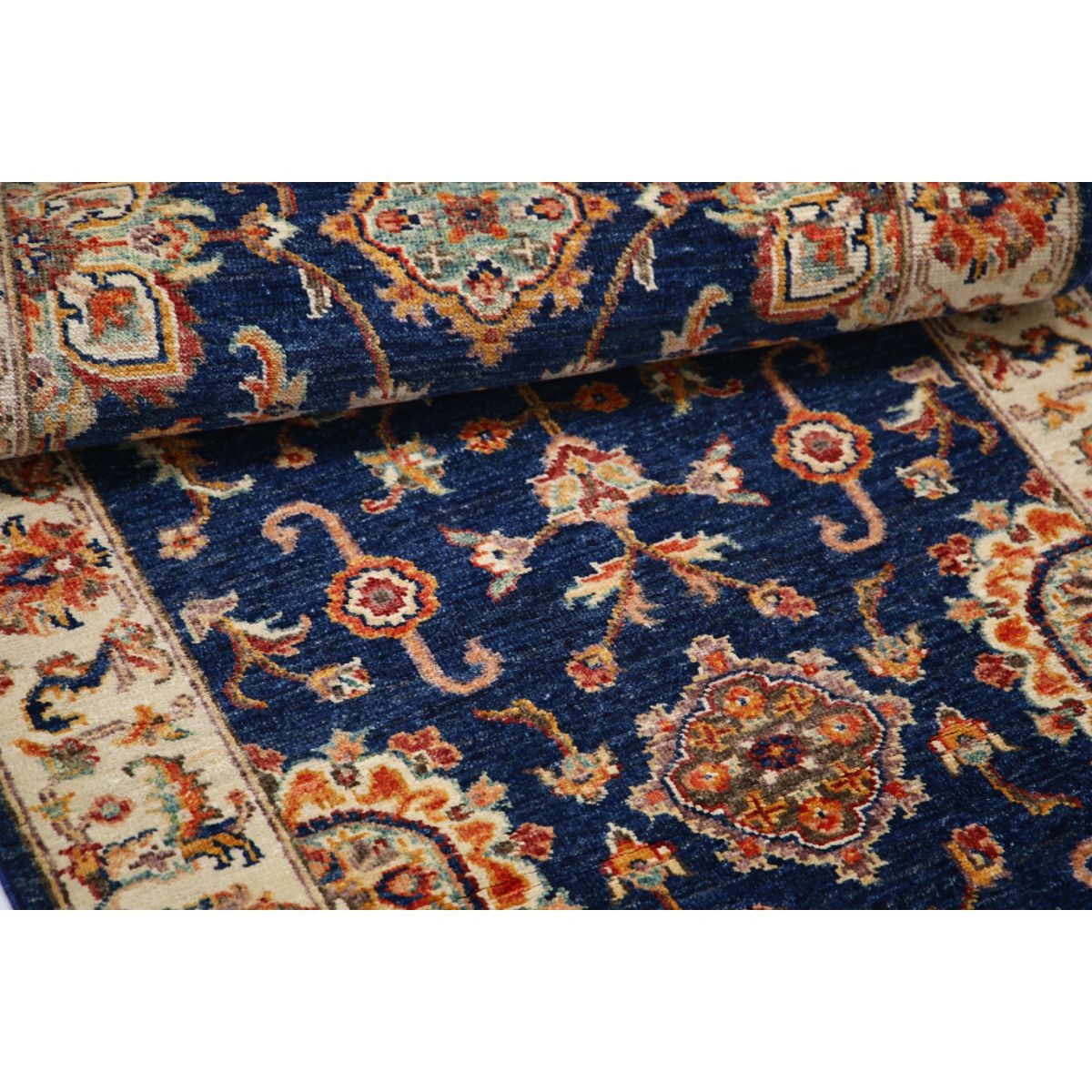 Ziegler 3x8 Handmade Double Knotted Washable Wool Runner - Colorful