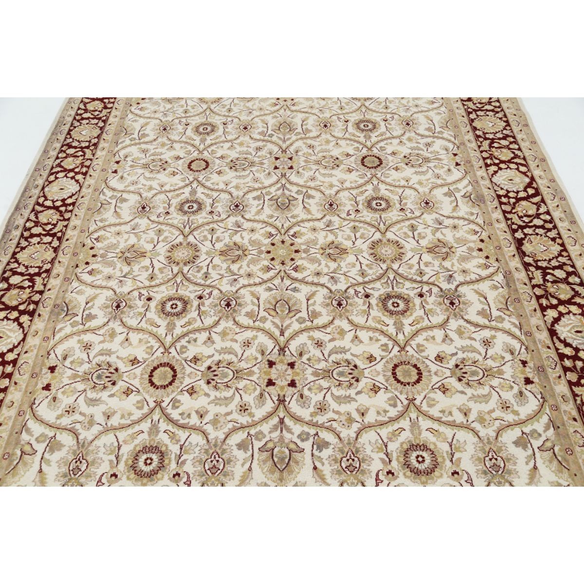 Heritage 7x10 Handmade Double Knotted Washable Wool/Silk Rug - Colorful