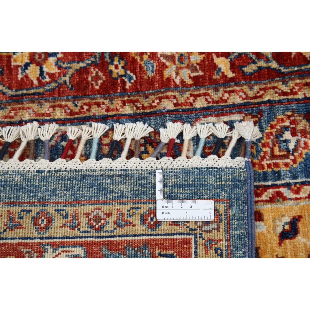 Shaal 7x10 Handmade Double Knotted Washable Wool Rug - Colorful
