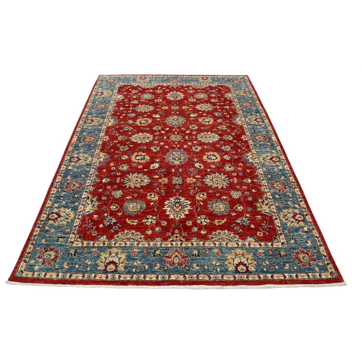 Ziegler 6x8 Handmade Double Knotted Washable Wool Rug - Colorful
