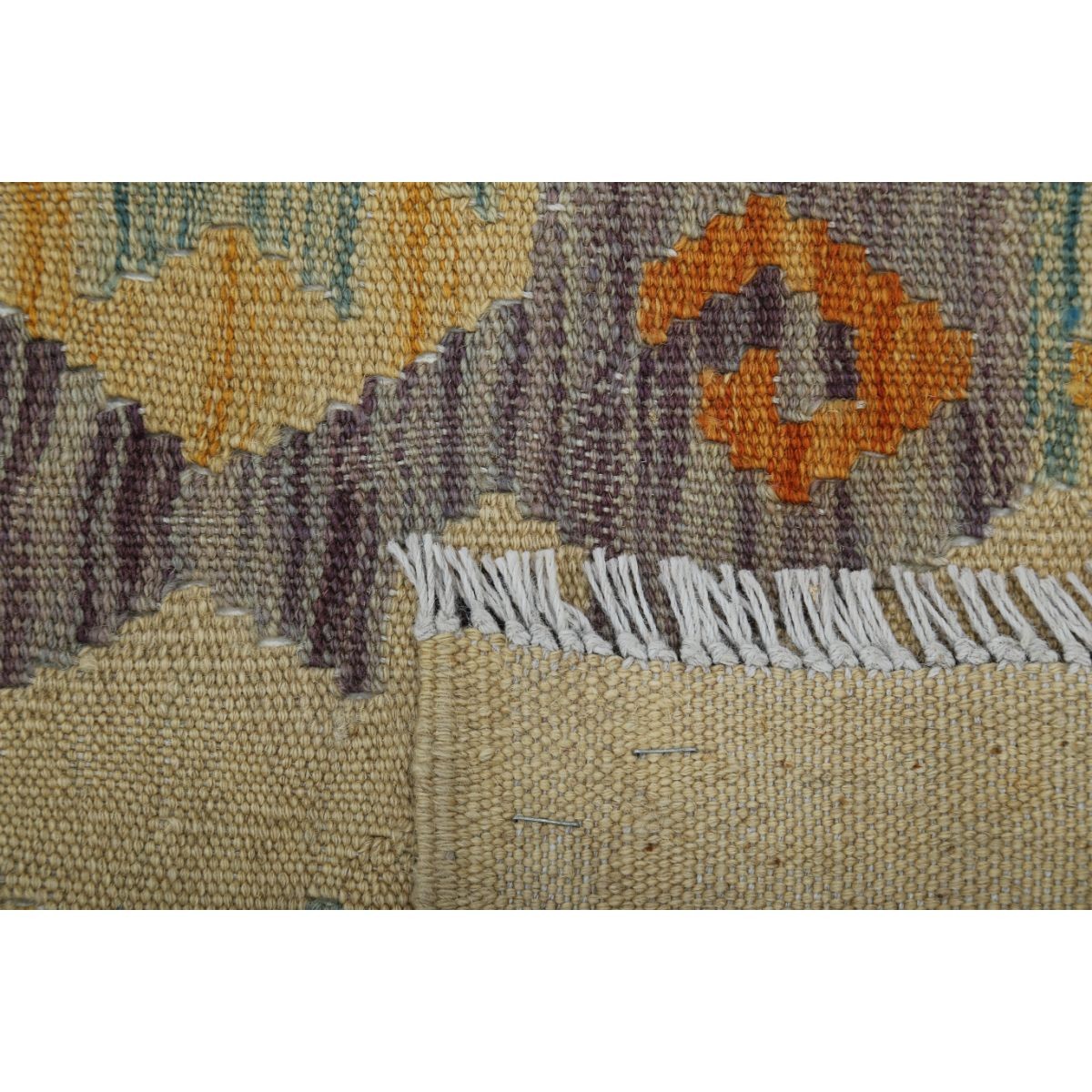 Maimana 7x10 Hand Woven Washable Wool Rug - Colorful