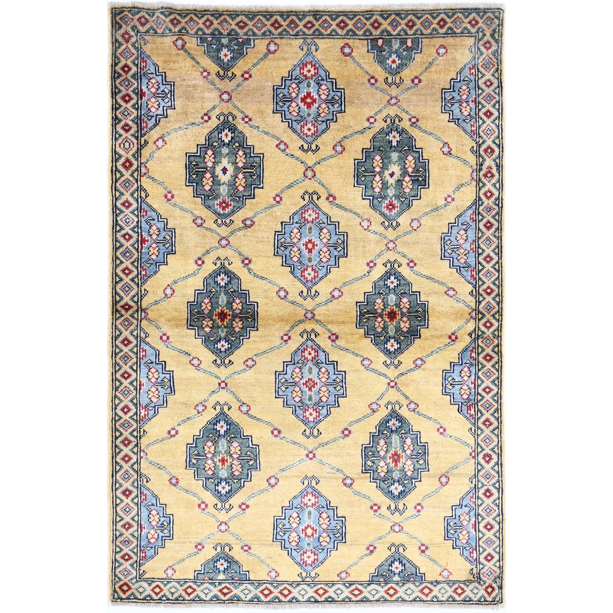 Revival 3x5 Handmade Double Knotted Washable Wool Rug - Colorful