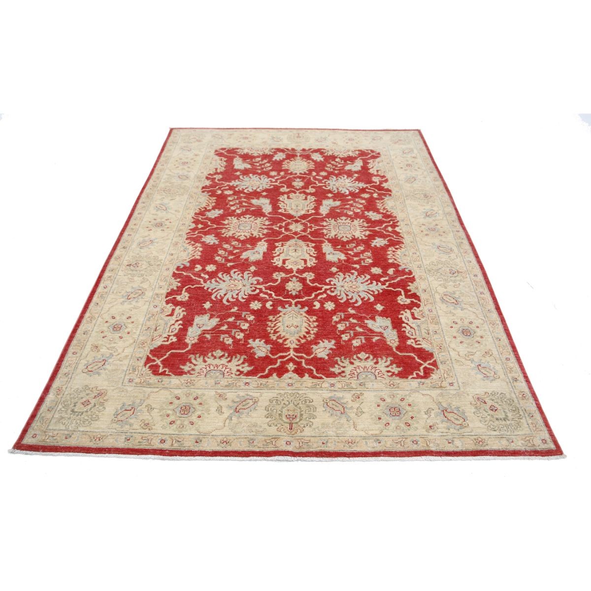 Ziegler 6x8 Handmade Double Knotted Washable Wool Rug - Colorful