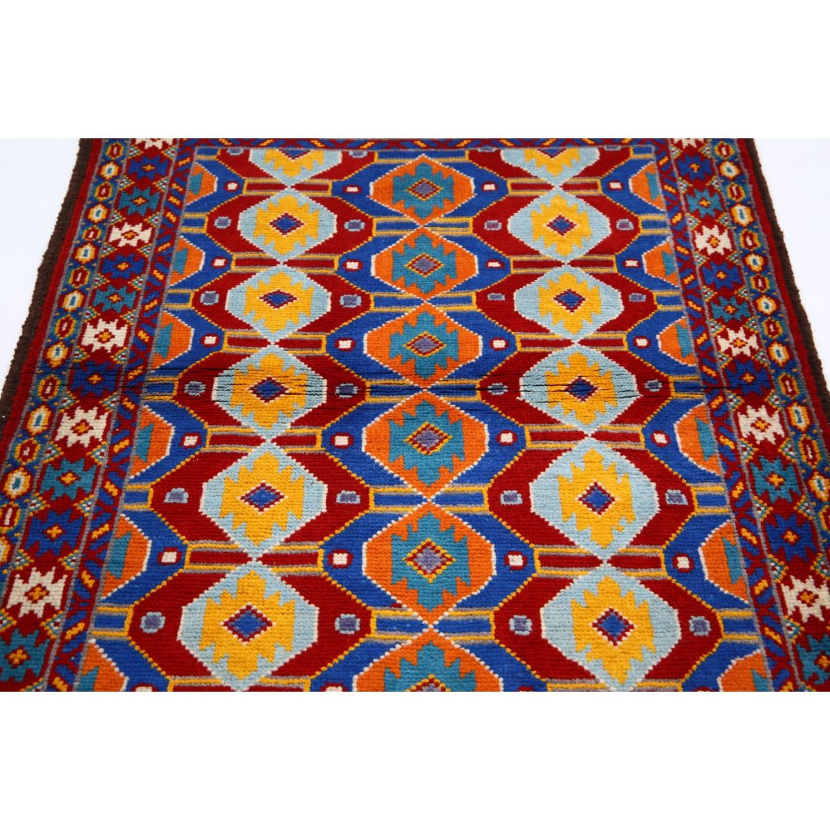 Revival 3x5 Handmade Double Knotted Washable Wool Rug - Colorful