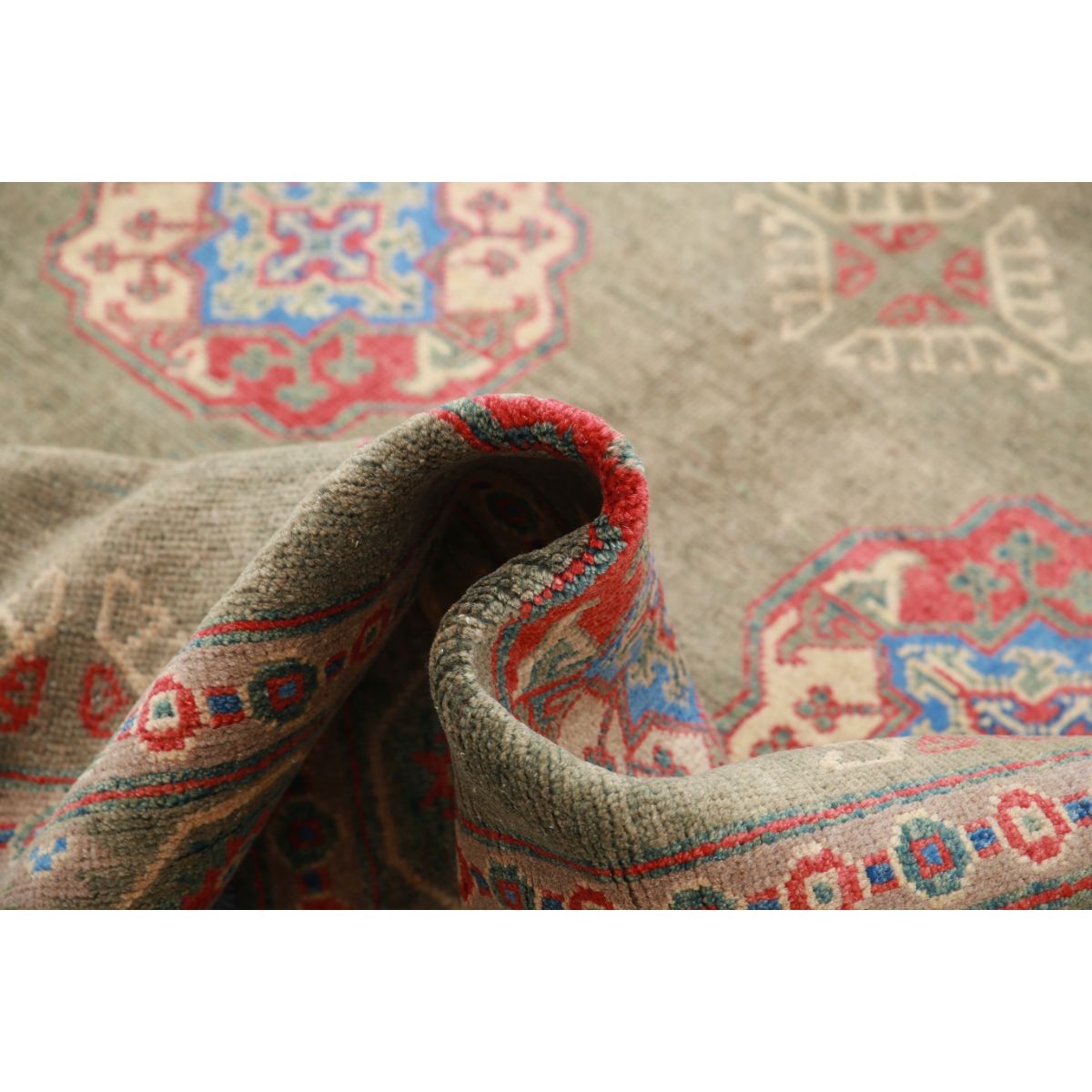 Revival 6x8 Handmade Double Knotted Washable Wool Rug - Colorful
