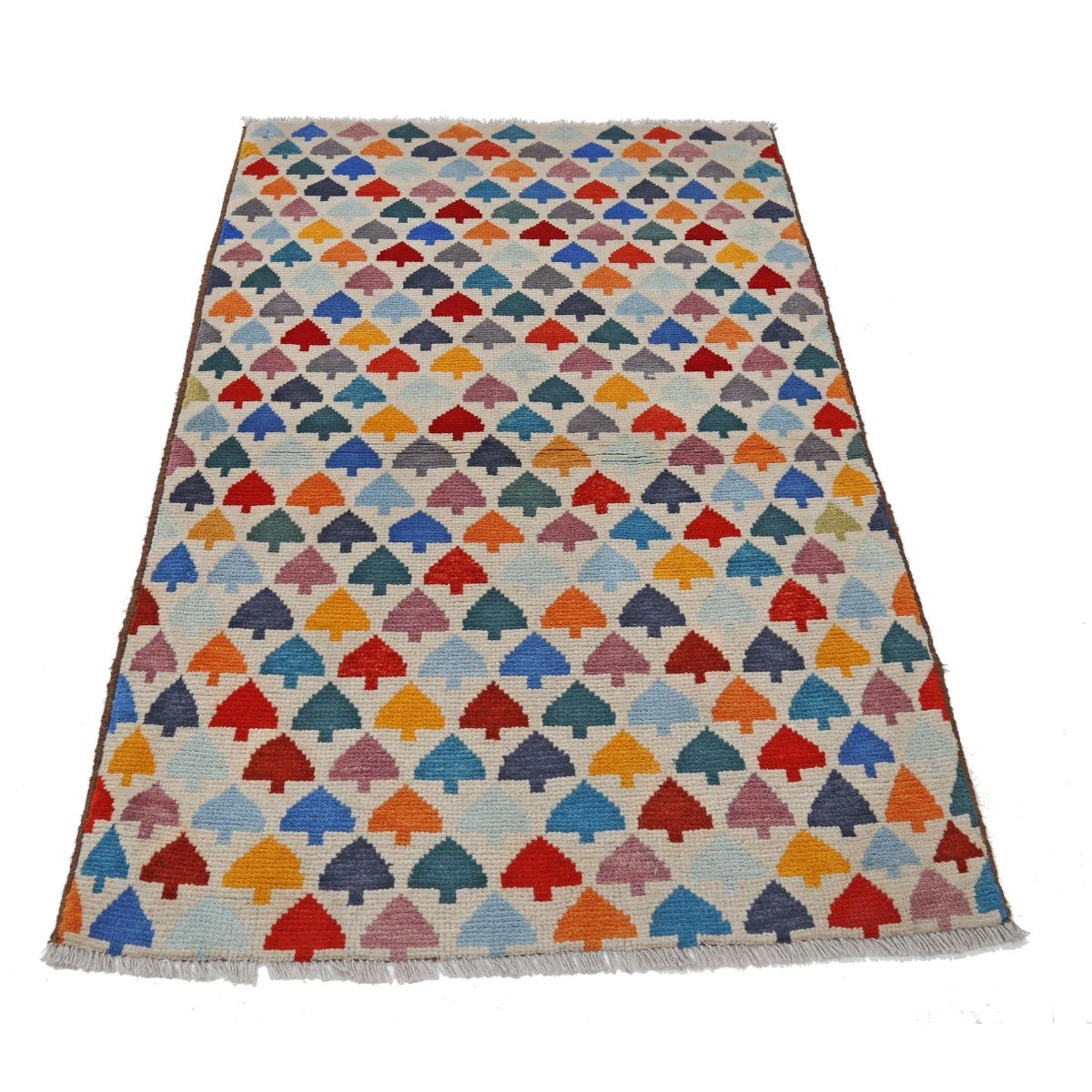 Revival 3x5 Handmade Double Knotted Washable Wool Rug - Colorful