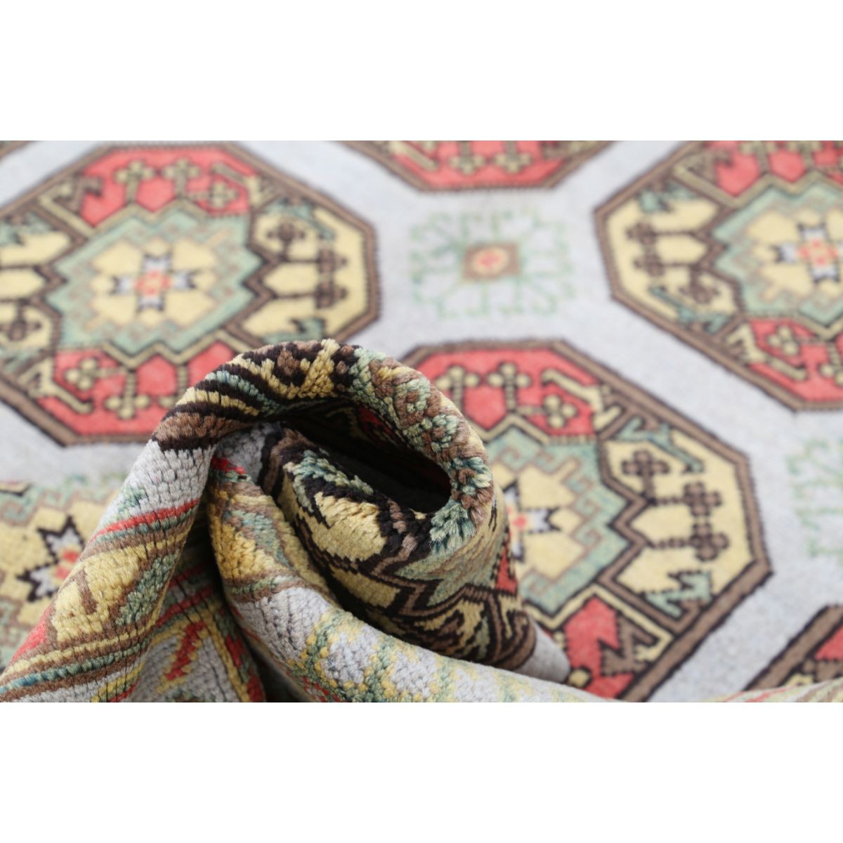 Revival 7x10 Handmade Double Knotted Washable Wool Rug - Colorful