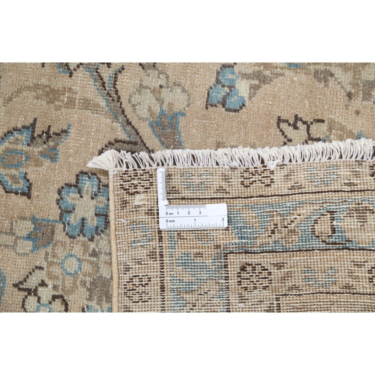 Vintage 10x13 Handmade Double Knotted Washable Wool Rug - Soft Hues