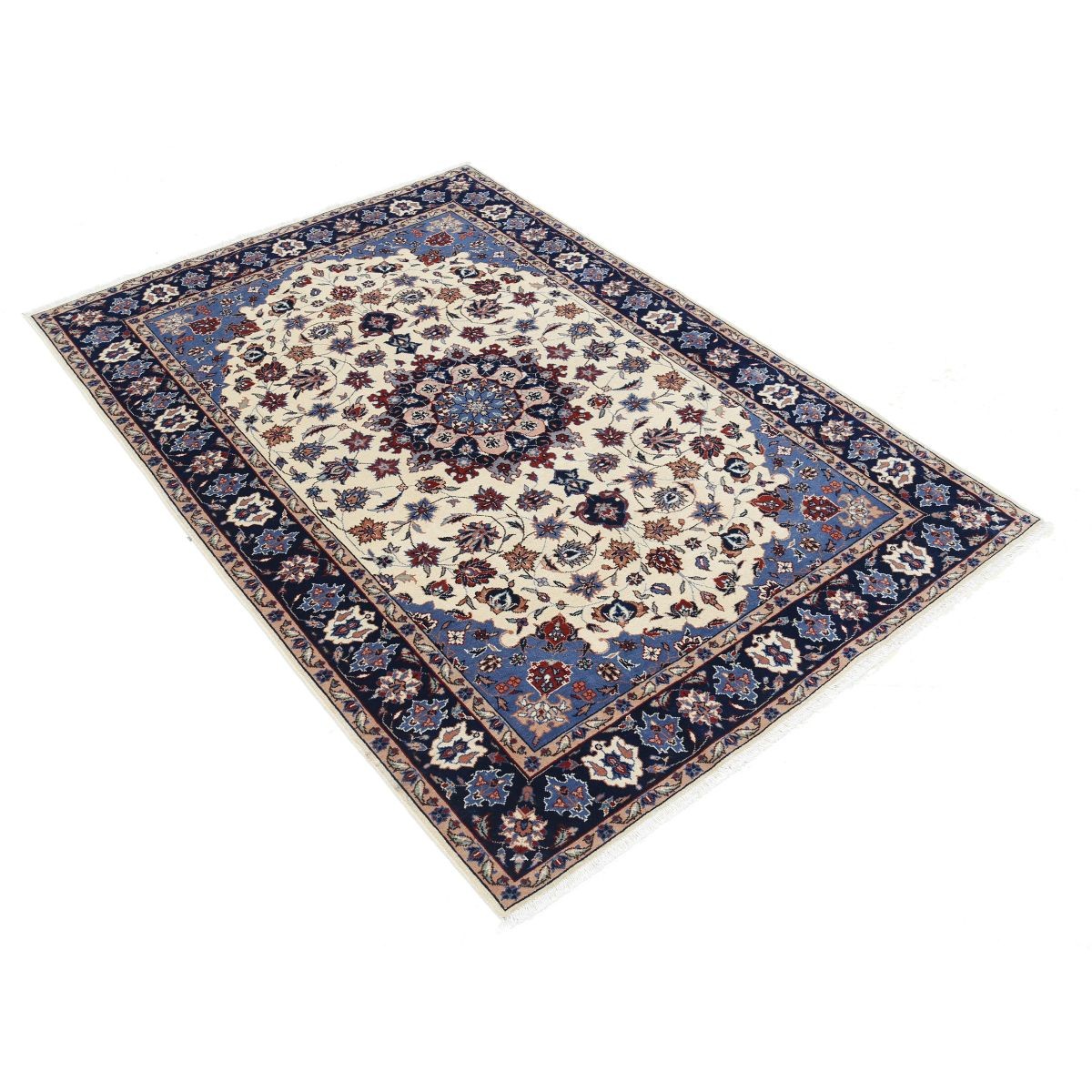 Heritage 4x6 Handmade Double Knotted Washable Wool Rug - Colorful