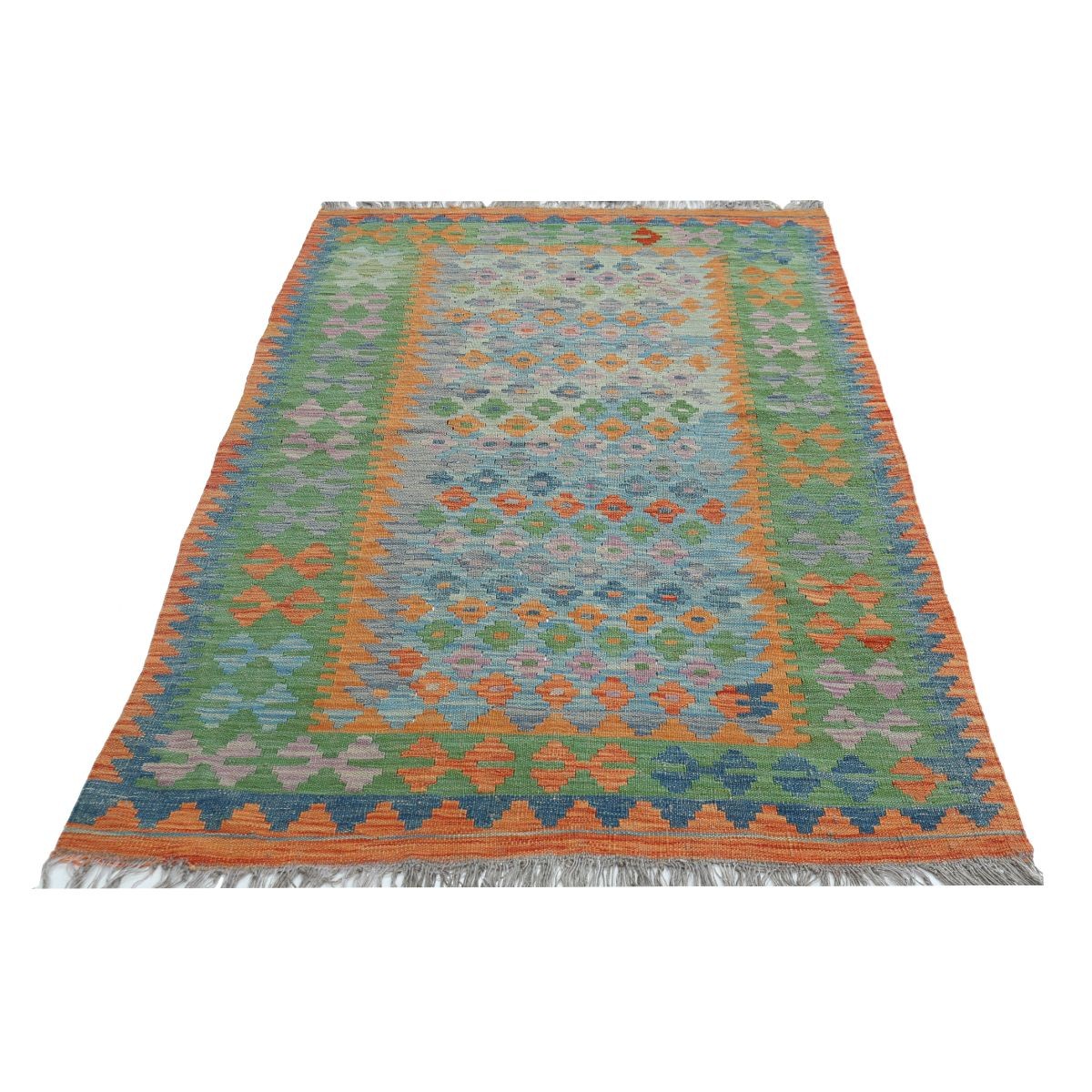 Maimana 4x6 Hand Woven Washable Wool Rug - Colorful