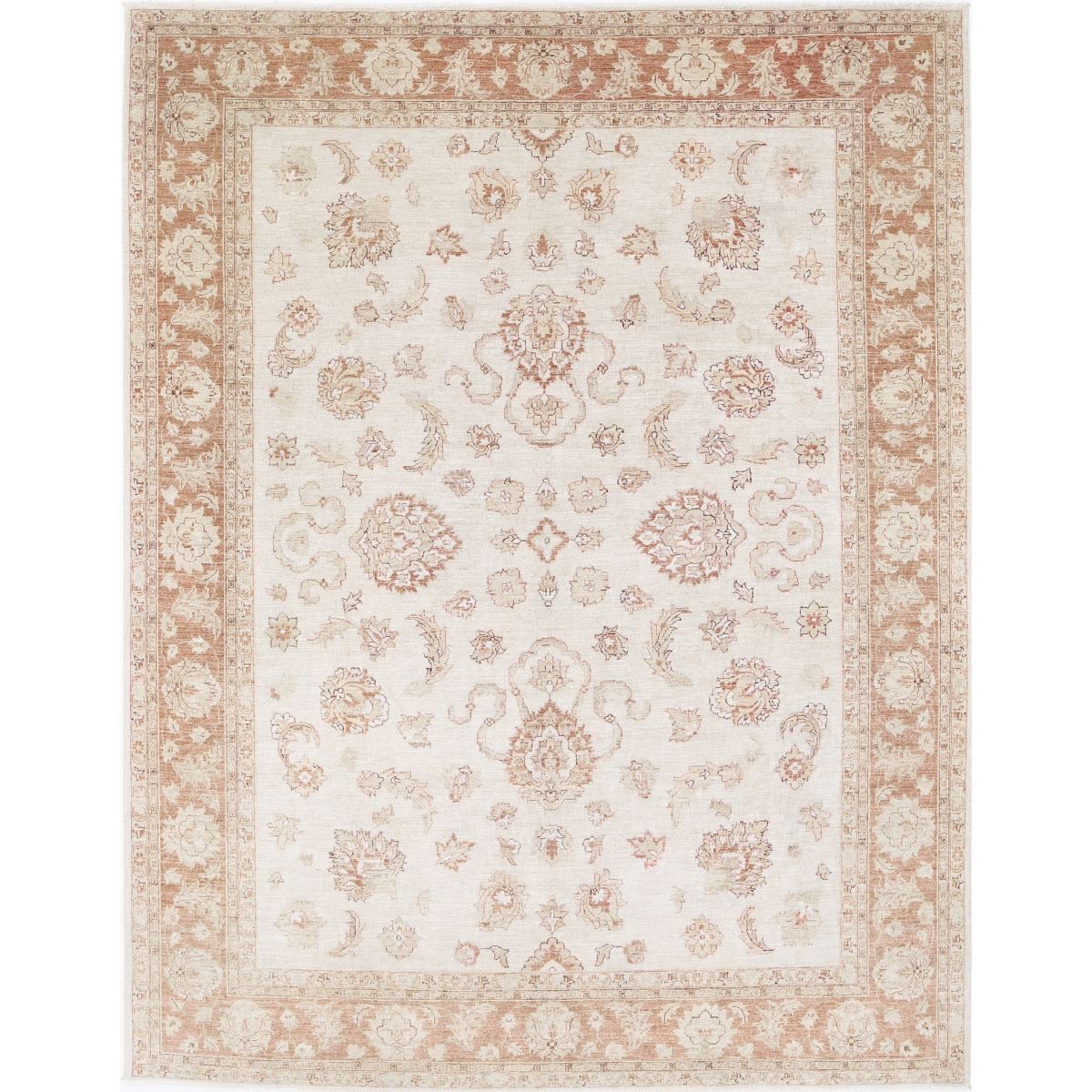 Serenity 9x11 Handmade Double Knotted Washable Wool Rug - Soft Hues