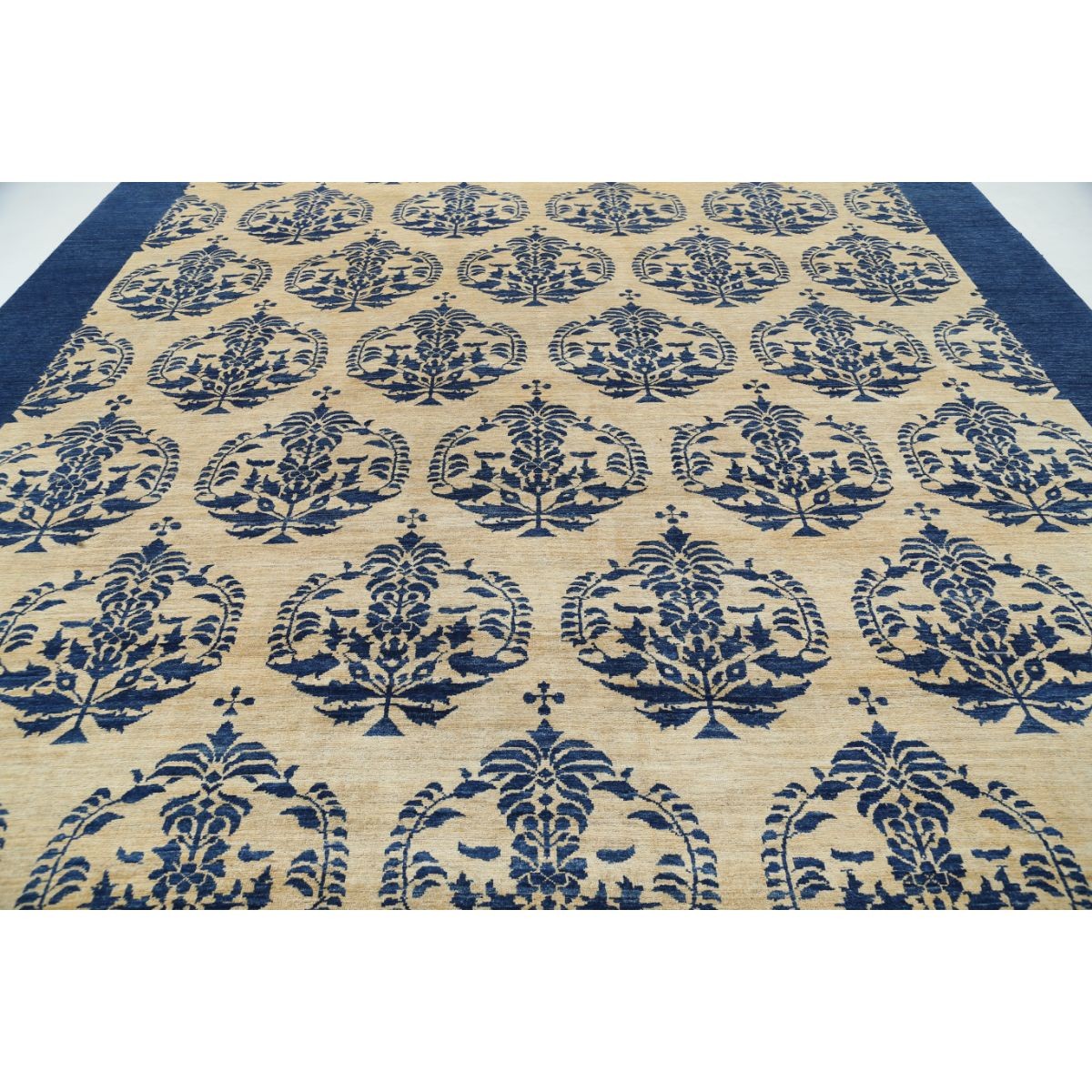 Modcar 12x17 Handmade Double Knotted Washable Wool Rug - Colorful