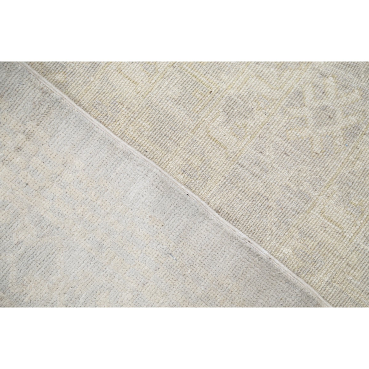 Khotan 16x19 Handmade Double Knotted Washable Wool Rug - Soft Hues