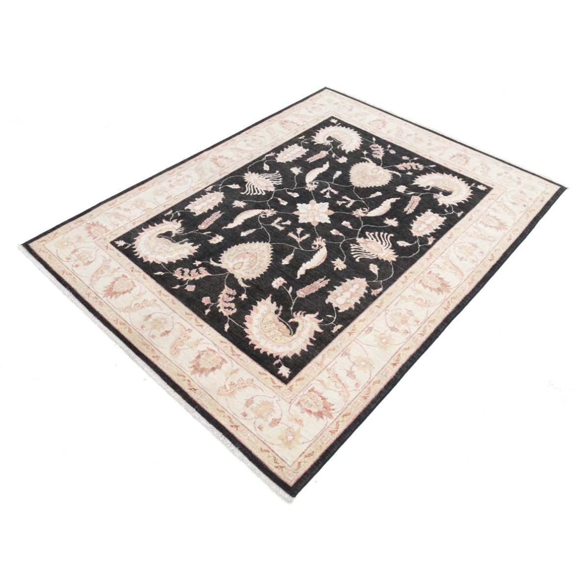 Ziegler 5x6 Handmade Double Knotted Washable Wool Rug - Colorful