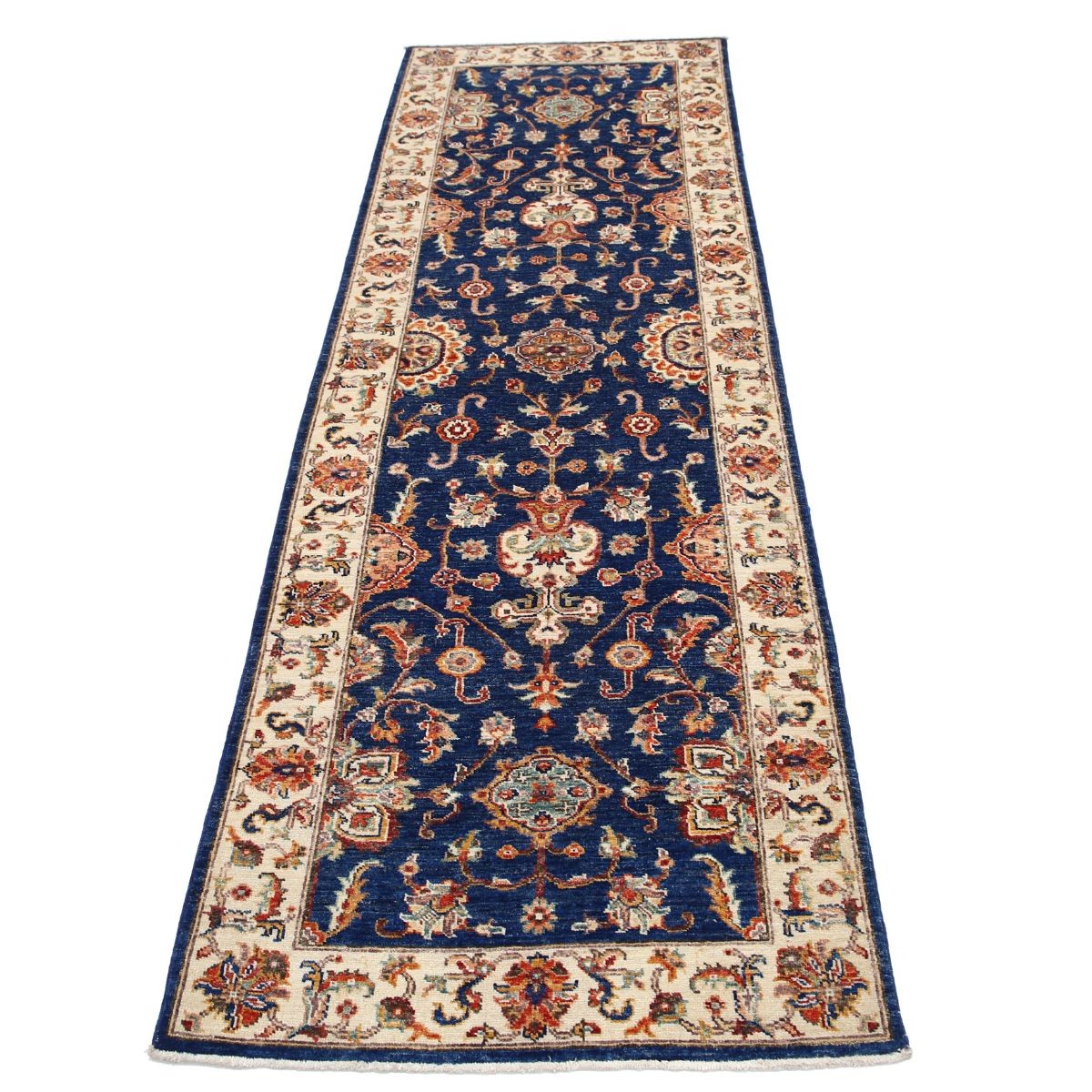 Ziegler 3x8 Handmade Double Knotted Washable Wool Runner - Colorful