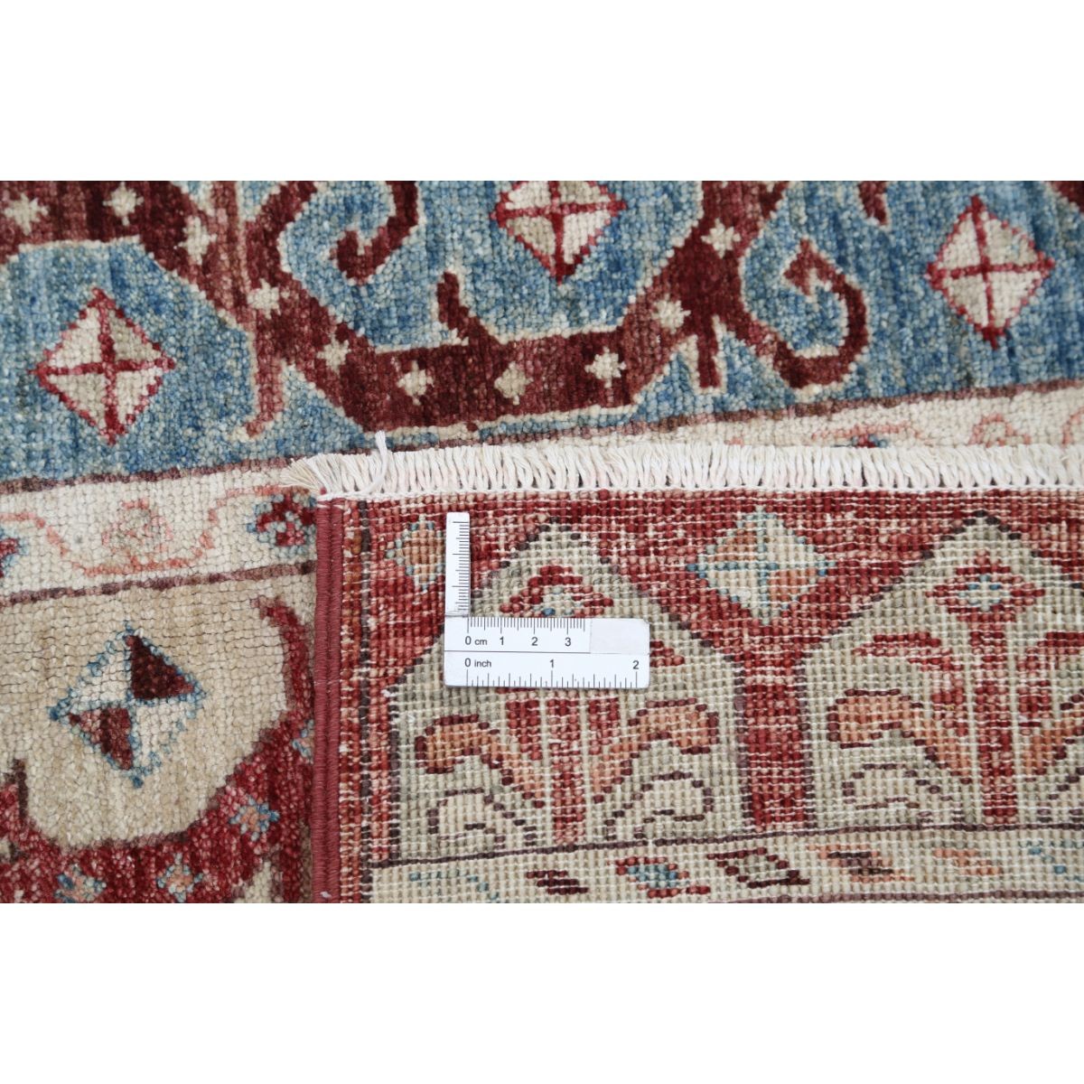 Shaal 5x6 Handmade Double Knotted Washable Wool Rug - Colorful