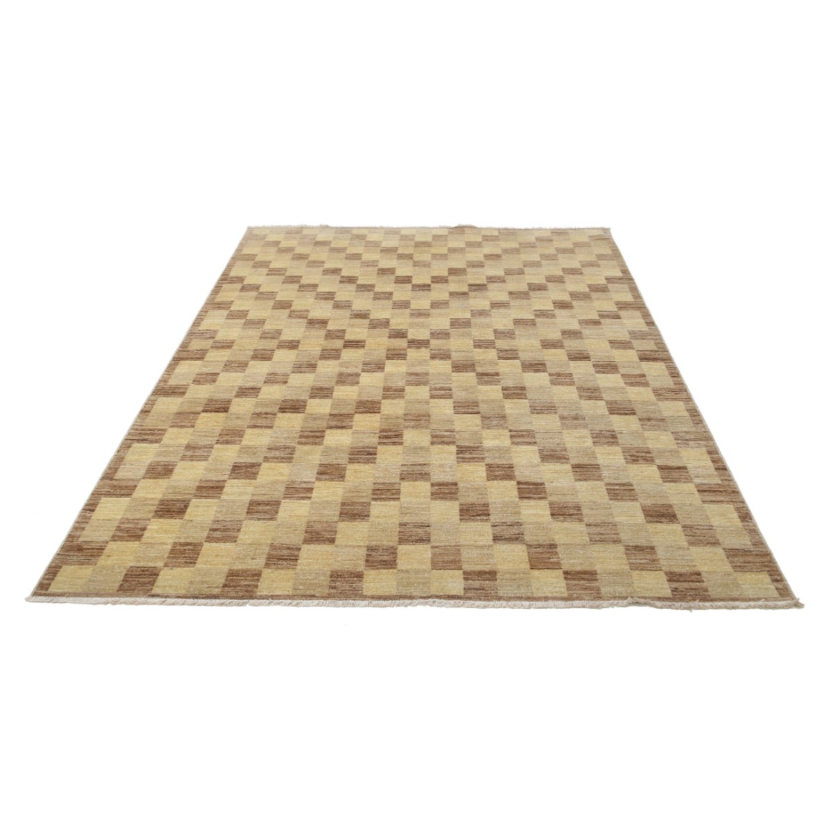 Modcar 6x8 Handmade Double Knotted Washable Wool Rug - Colorful