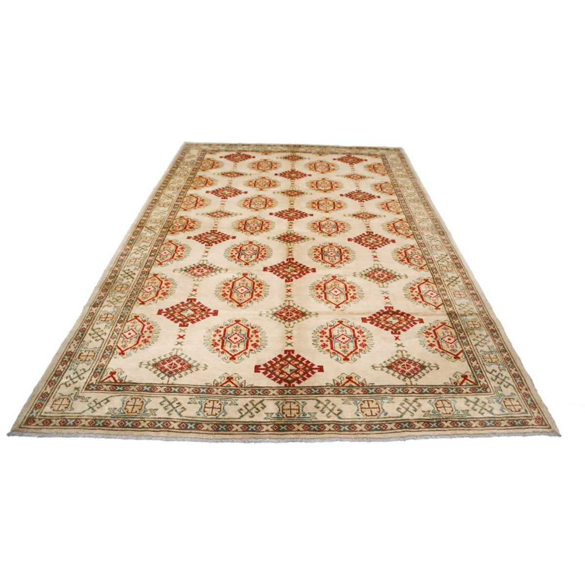 Revival 7x9 Handmade Double Knotted Washable Wool Rug - Colorful