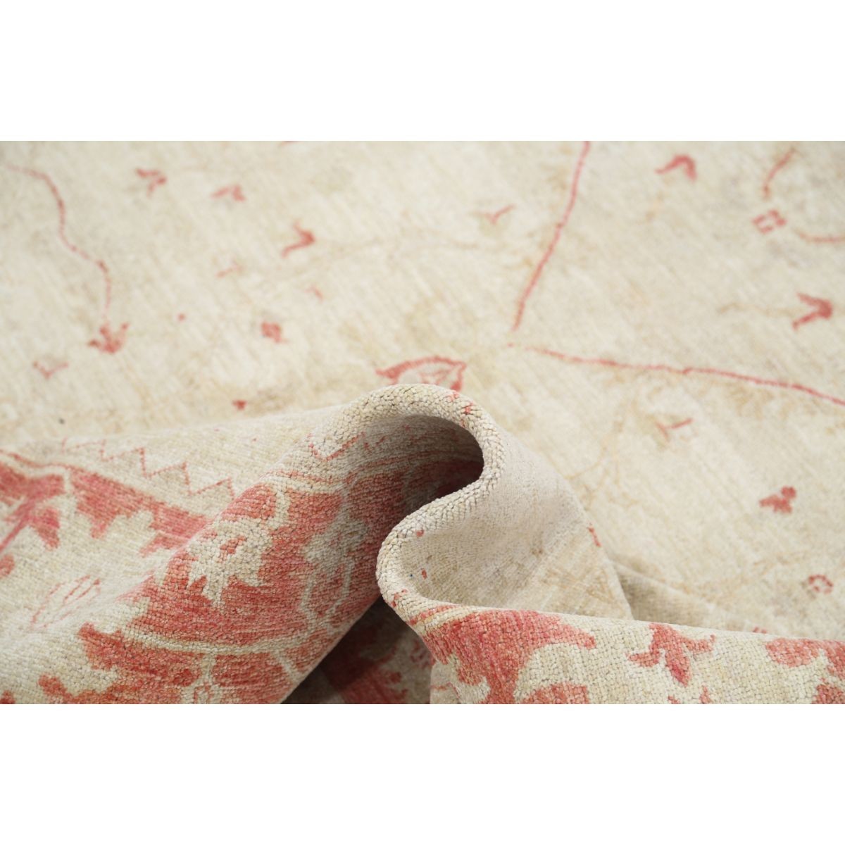 Ziegler 8x10 Handmade Double Knotted Washable Wool Rug - Soft Hues