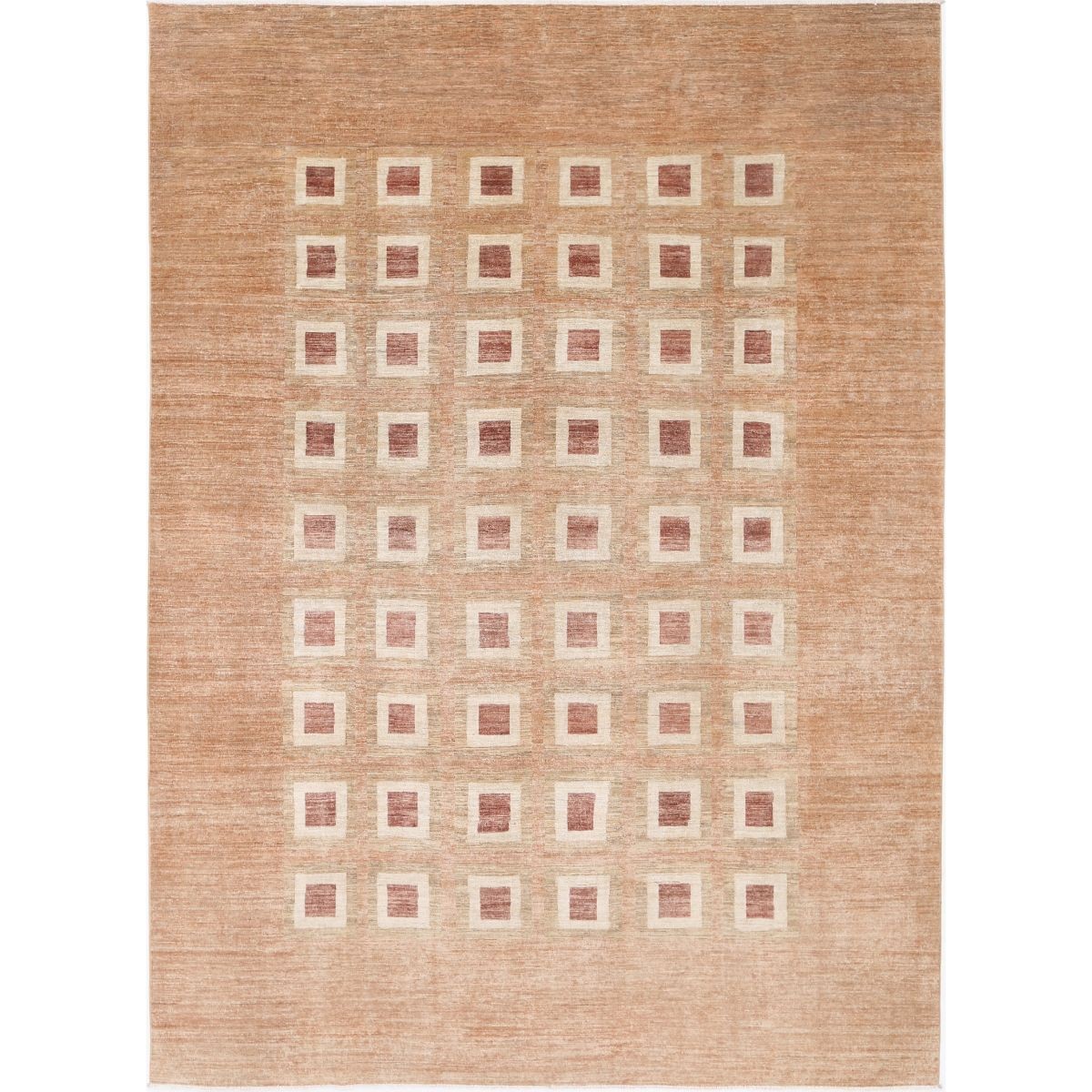 Modcar 9x12 Handmade Double Knotted Washable Wool Rug - Colorful