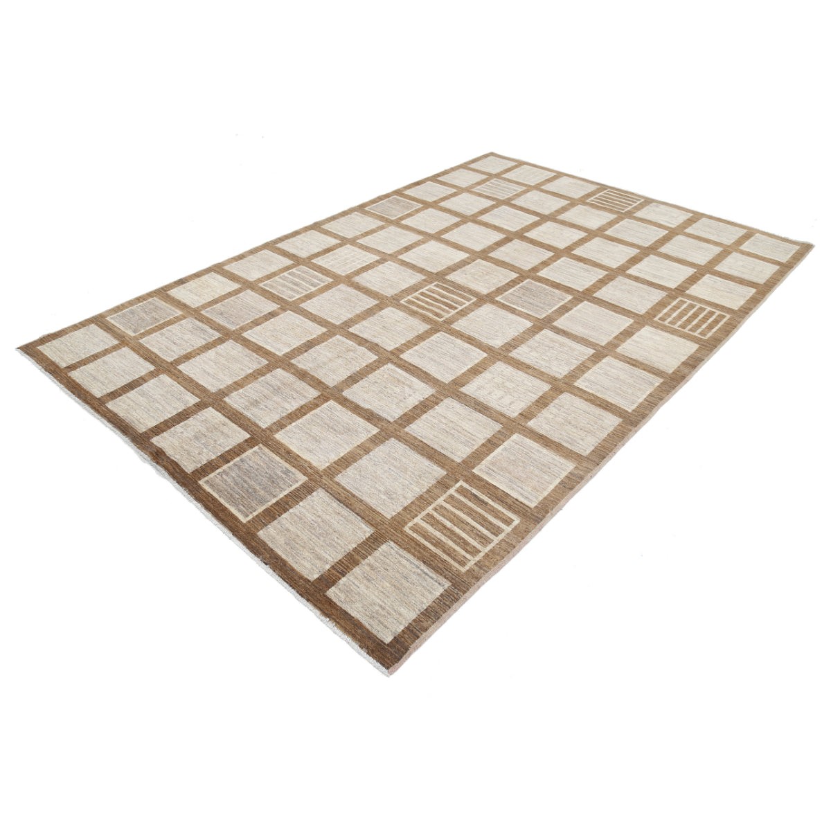 Modcar 7x10 Handmade Double Knotted Washable Wool Rug - Colorful