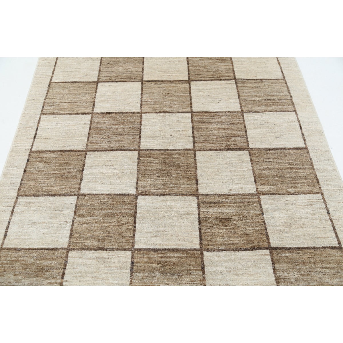 Modcar 5x7 Handmade Double Knotted Washable Wool Rug - Colorful