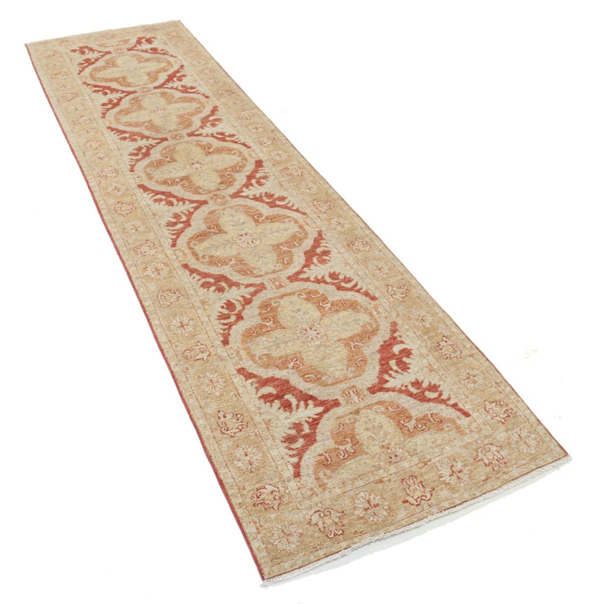 Ziegler 3x9 Handmade Double Knotted Washable Wool Runner - Colorful