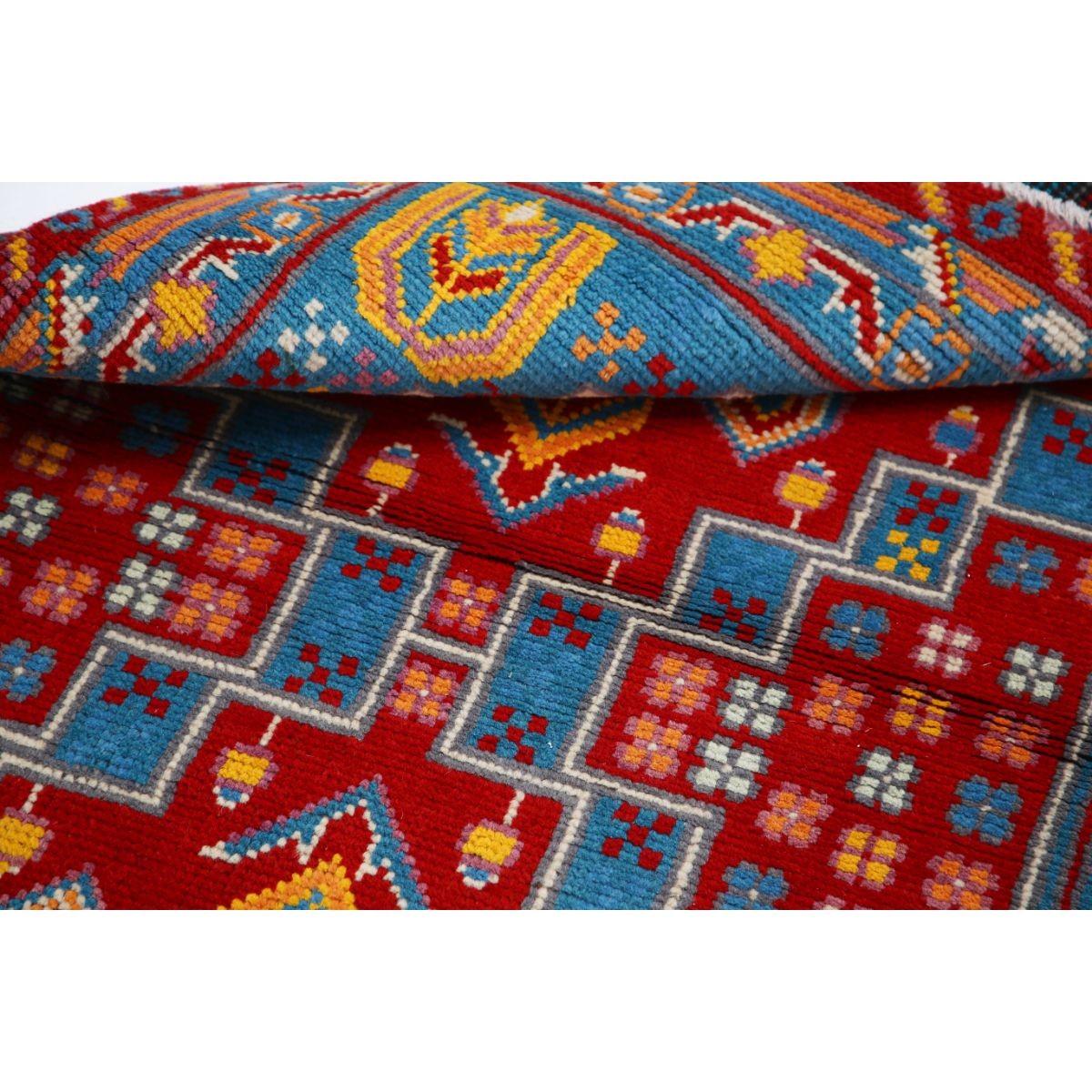 Revival 3x5 Handmade Double Knotted Washable Wool Rug - Colorful