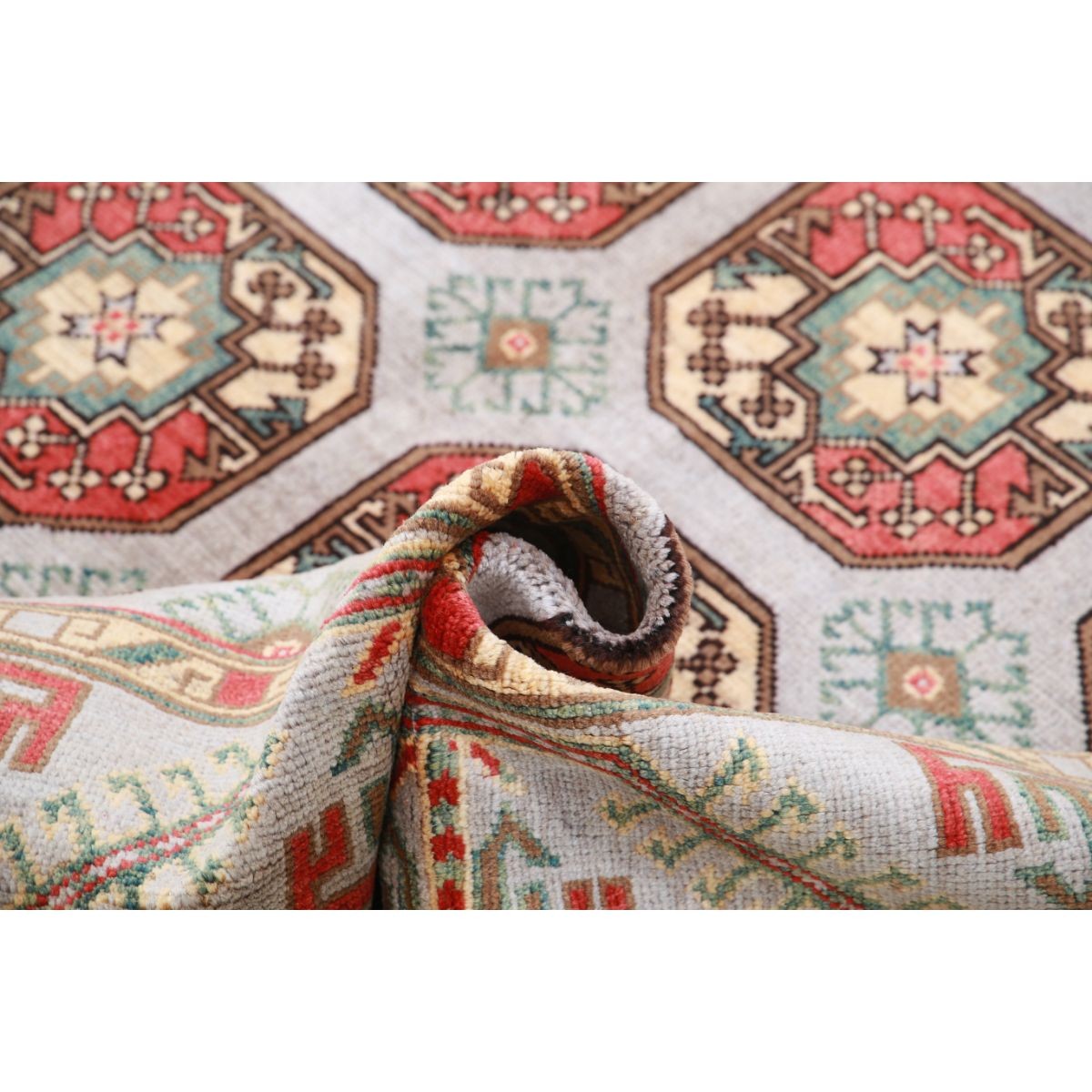 Revival 7x10 Handmade Double Knotted Washable Wool Rug - Colorful