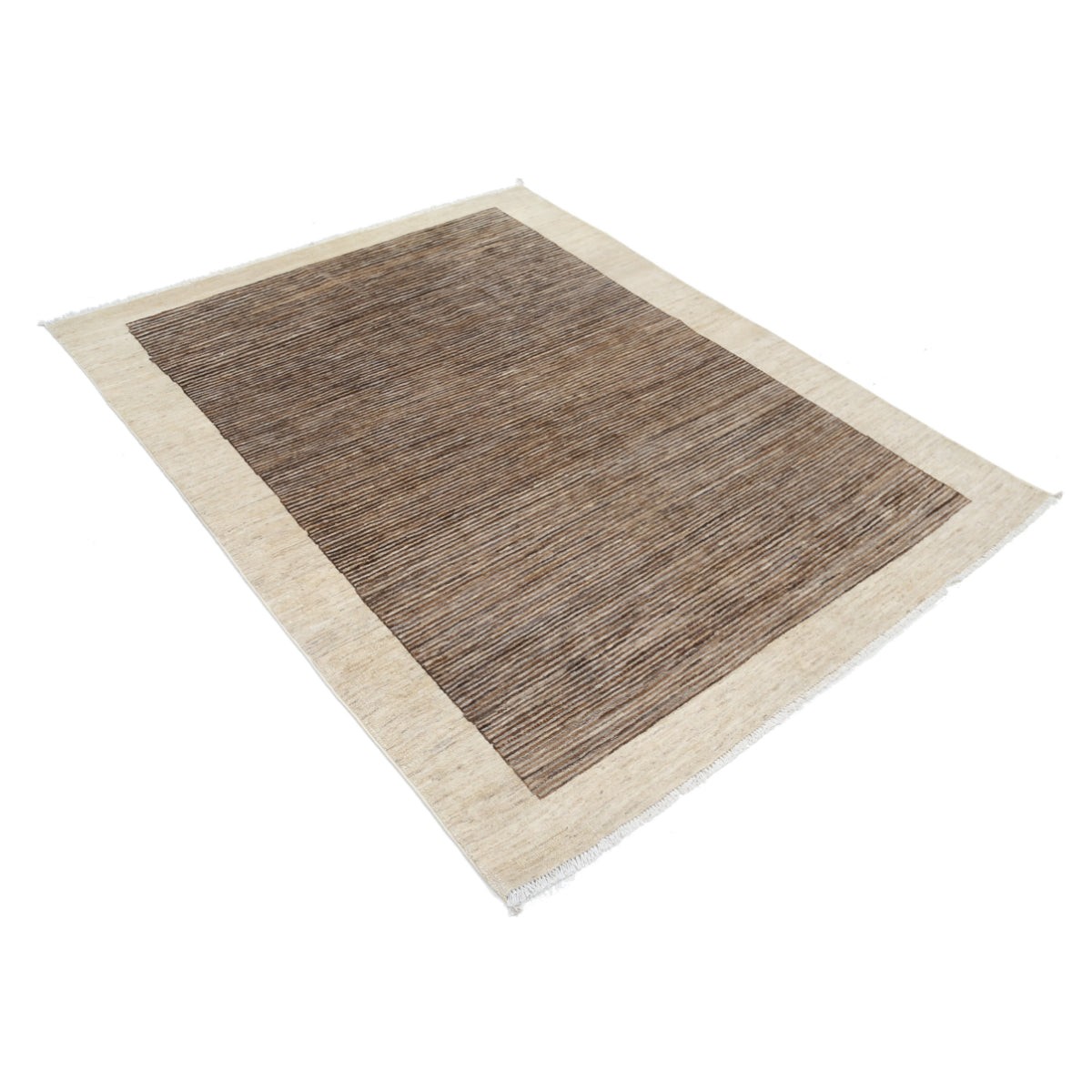 Modcar 5x6 Handmade Double Knotted Washable Wool Rug - Colorful