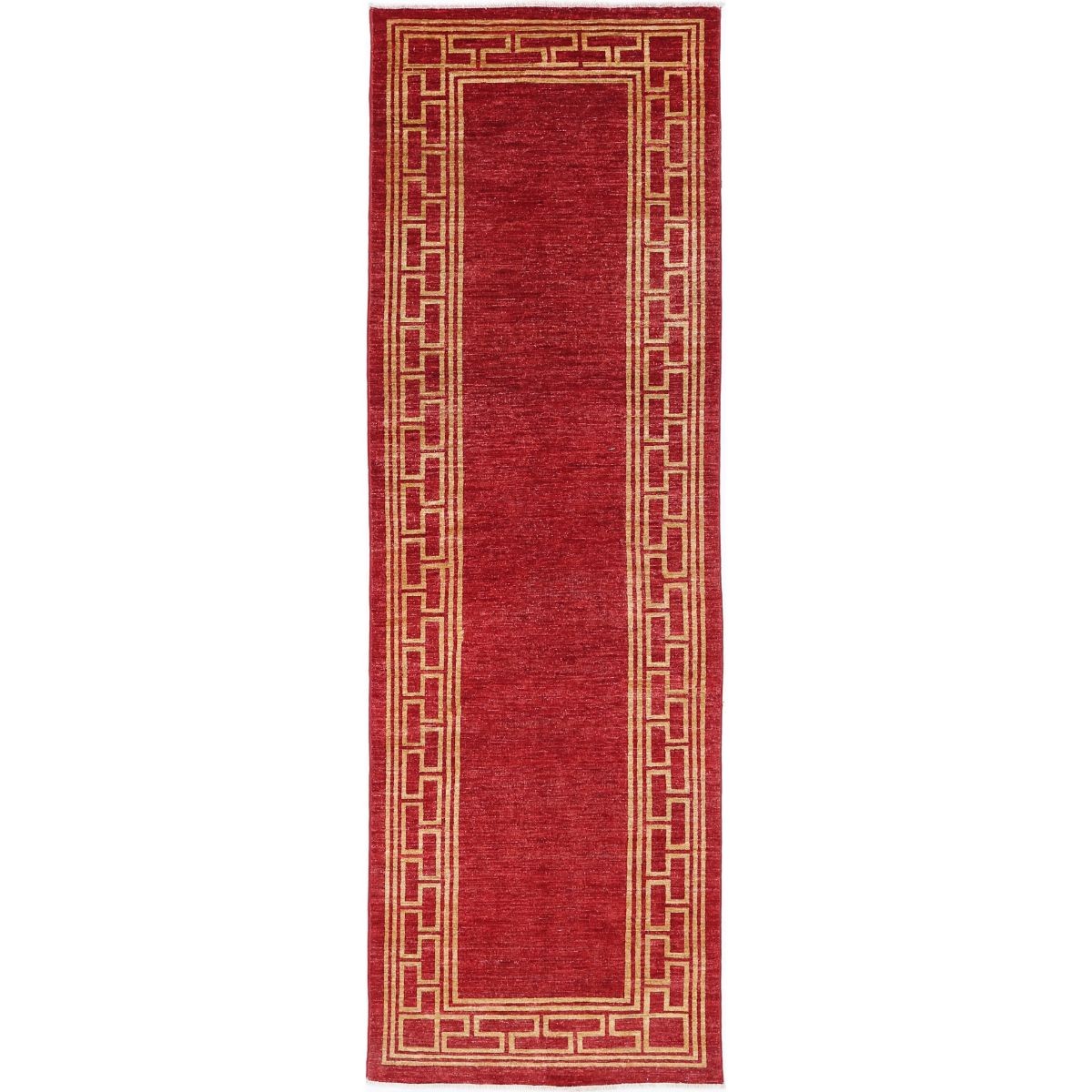 Modcar 3x10 Handmade Double Knotted Washable Wool Runner - Colorful
