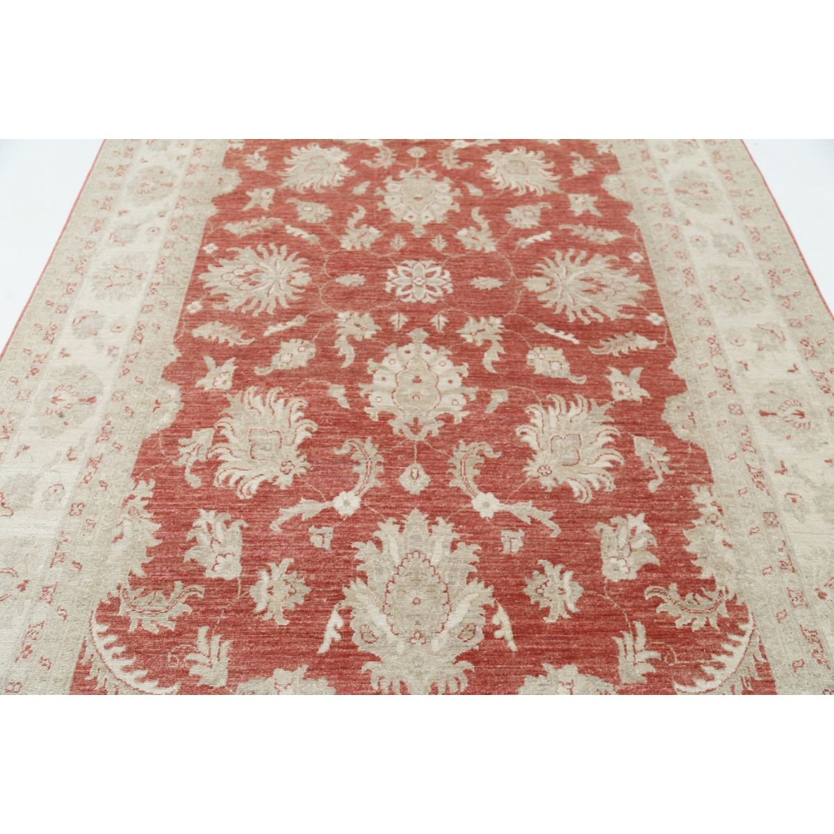 Ziegler 7x11 Handmade Double Knotted Washable Wool Rug - Soft Hues