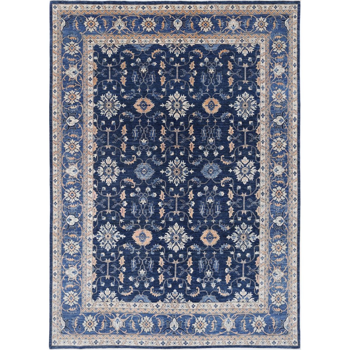 Ziegler 10x13 Handmade Double Knotted Washable Wool Rug - Colorful