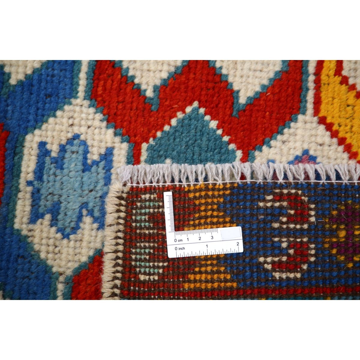 Revival 3x4 Handmade Double Knotted Washable Wool Rug - Colorful