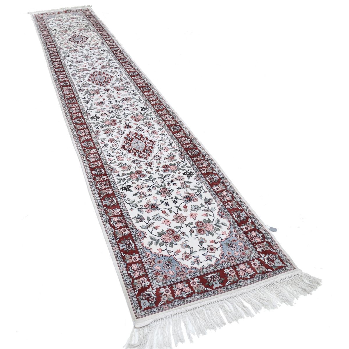 Legacy 3x14 Handmade Double Knotted Washable Art Silk Runner - Colorful