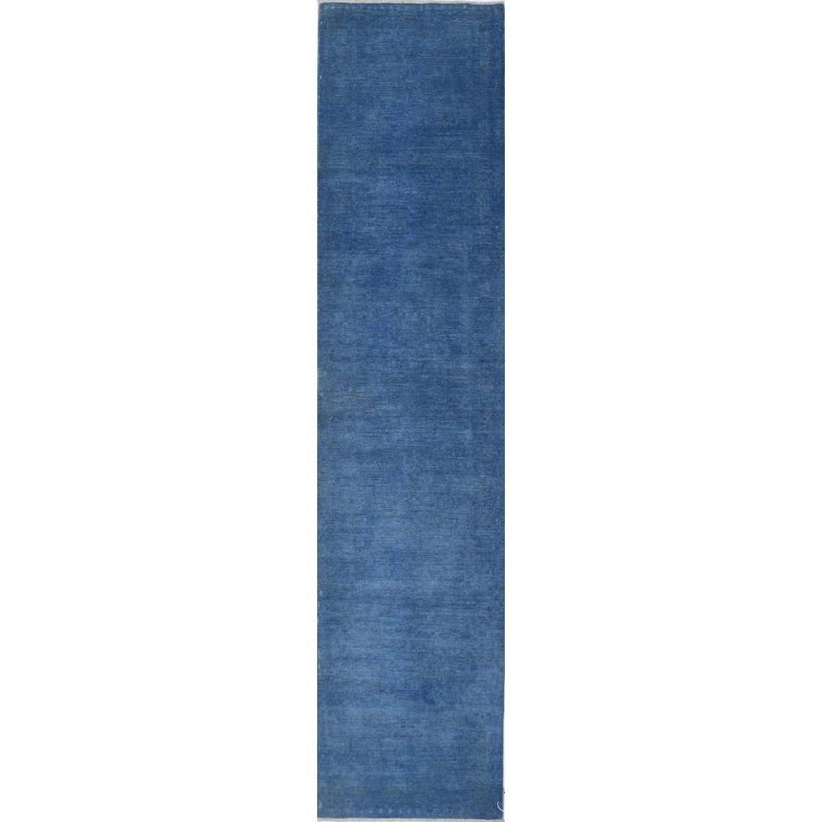 Overdye 3x11 Handmade Double Knotted Washable Wool Runner - Monochormatic