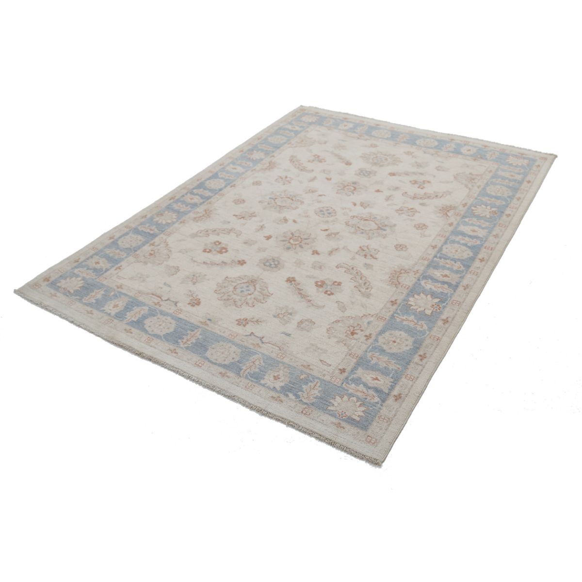 Serenity 5x7 Handmade Double Knotted Washable Wool Rug - Soft Hues