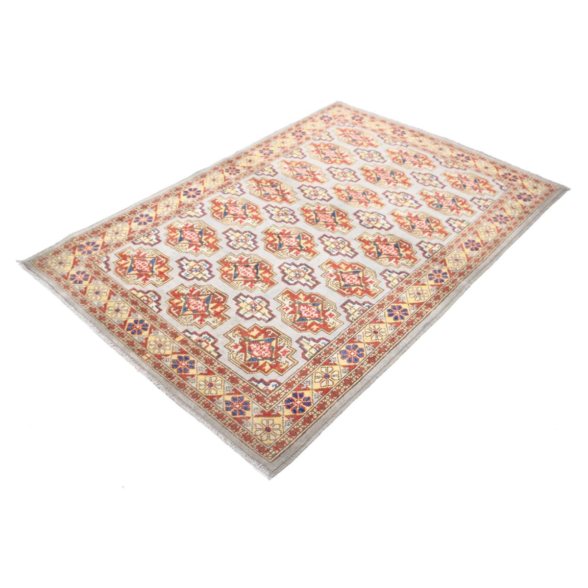 Revival 4x6 Handmade Double Knotted Washable Wool Rug - Colorful