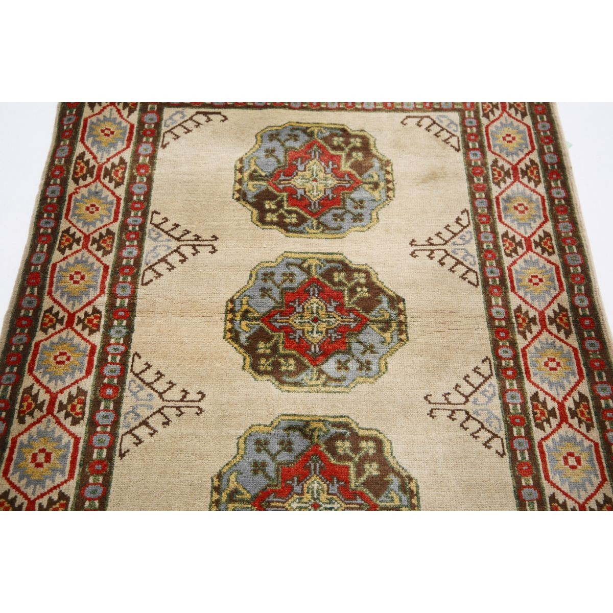 Revival 3x5 Handmade Double Knotted Washable Wool Rug - Colorful
