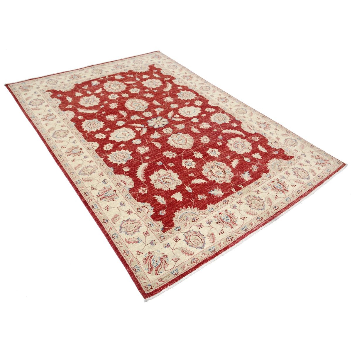 Ziegler 5x8 Handmade Double Knotted Washable Wool Rug - Colorful